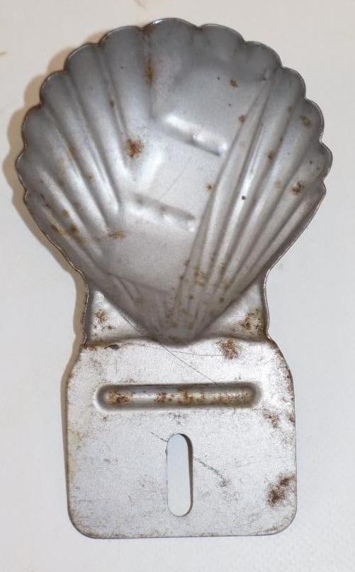 Embossed Shell Advertising License Plate Topper - 2