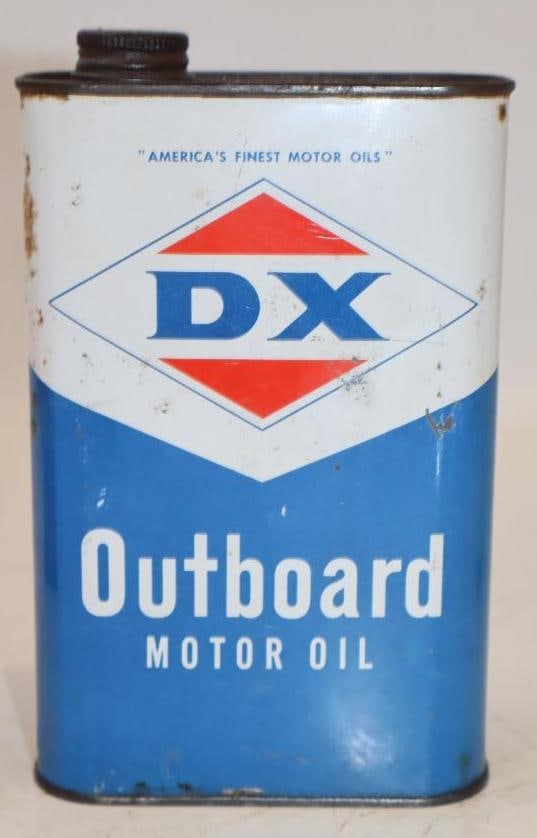 DX 1 Quart Metal Outboard Oil Can: 32 oz empty