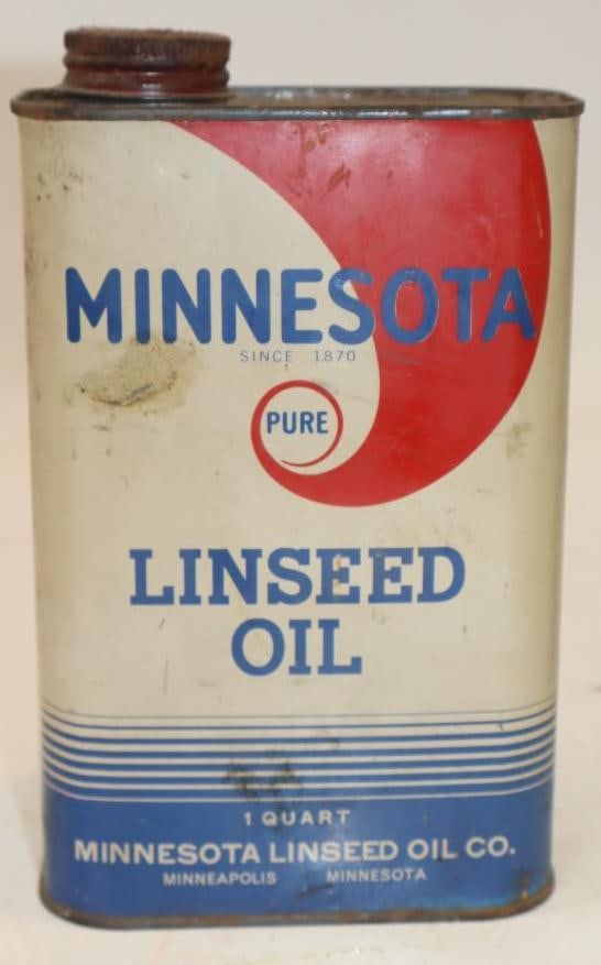 Minnesota Linseed 1 Quart Oil Can: 32 oz empty