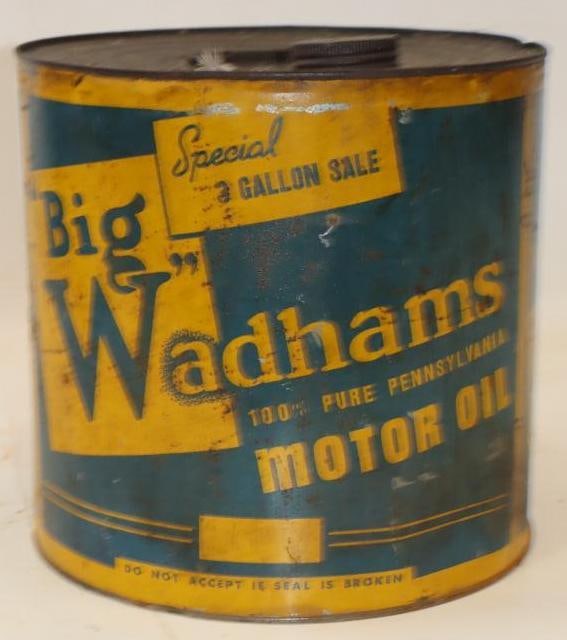 Wadhams 3 Gallon Round Oil Can (1 of 4)