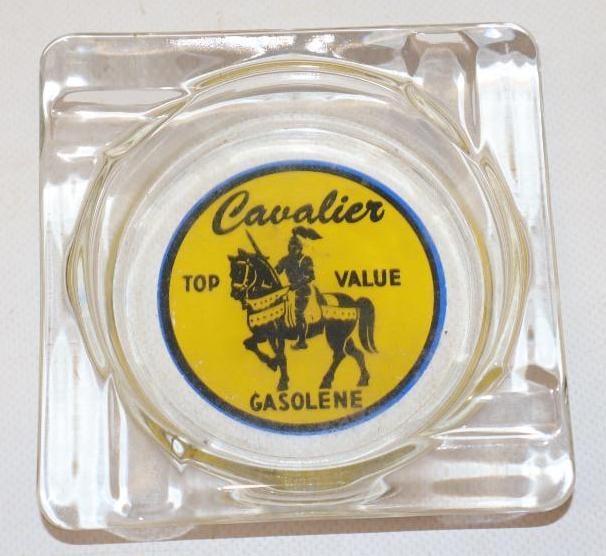 Top Value Cavalier Gasoline Advertising Ashtray (1 of 3)