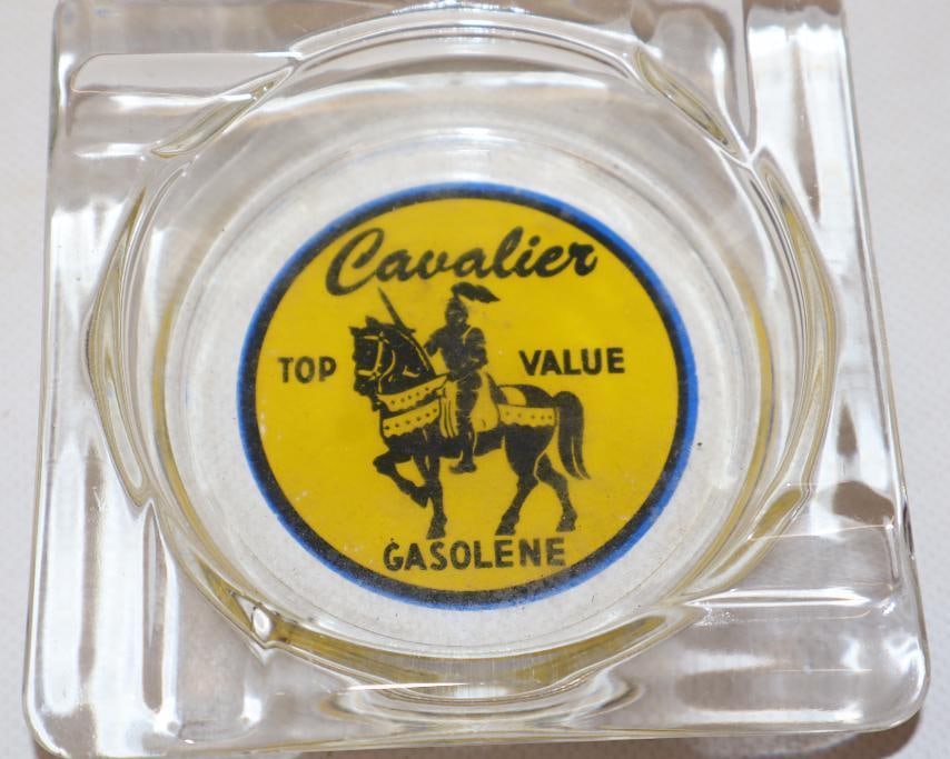 Top Value Cavalier Gasoline Advertising Ashtray - 2