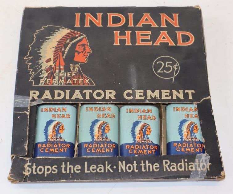 Chief Permatex Radiator Cement Cardboard Display with 4 Units (1 of 4)