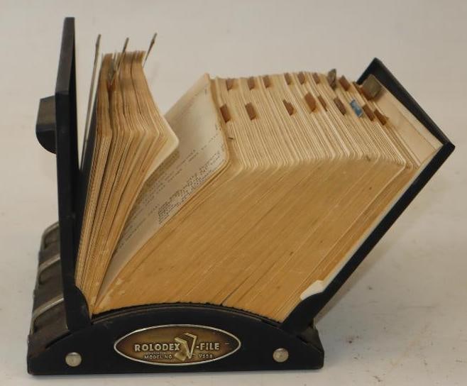 Rolodex Phone Directory from Saginaw Michigan: 14" x 8" x 5.5"