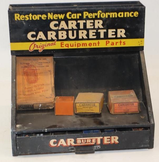Carter Carburetor Countertop Advertising Display: 14" x 11" x 13.5"