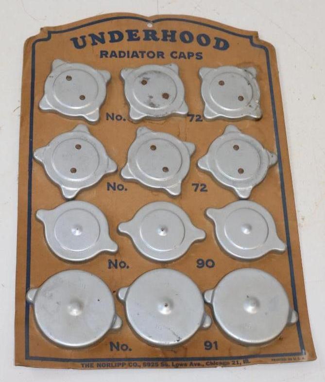 Underhood Radiator Cap Advertising Cardboard Display (1 of 5)
