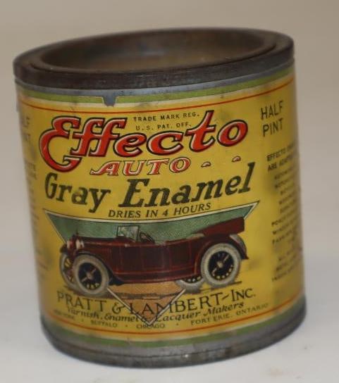 Effecto Graphic Grey Enamel Half Pint Paint Can (1 of 2)