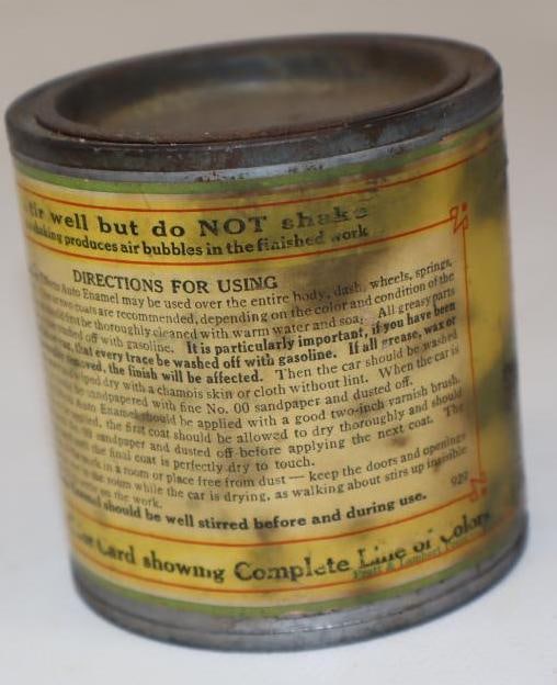 Effecto Graphic Grey Enamel Half Pint Paint Can - 2
