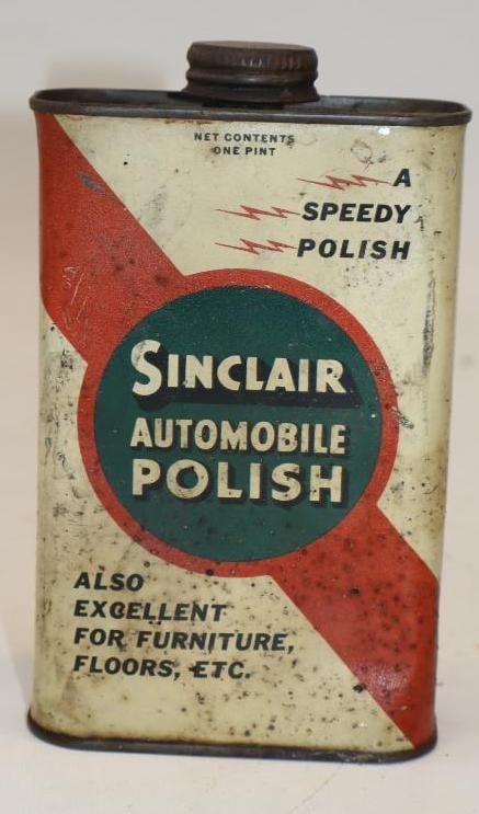 Sinclair Automotive Polish 1 Pint Can: 16 oz has some contents