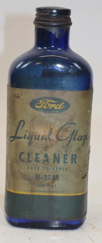 Ford Liquid Glaze Cleaner Bottle with Paper Label (1 of 2)