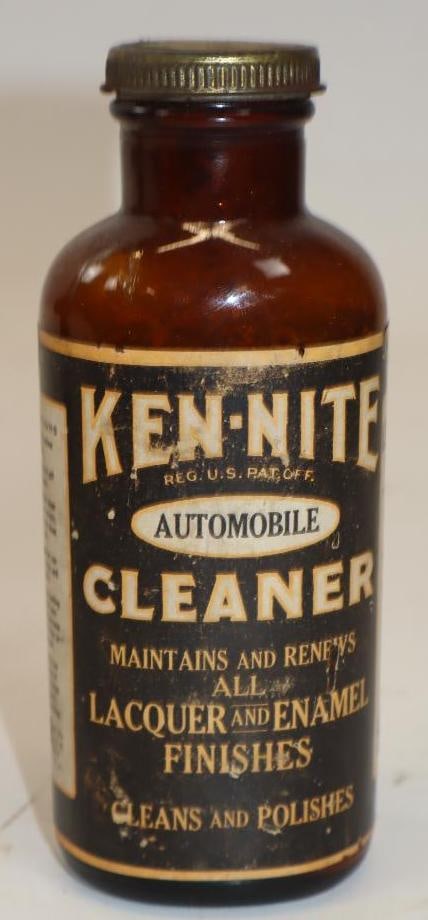 Ken-Nite Automobile Cleaner Bottle with Paper Label - 2