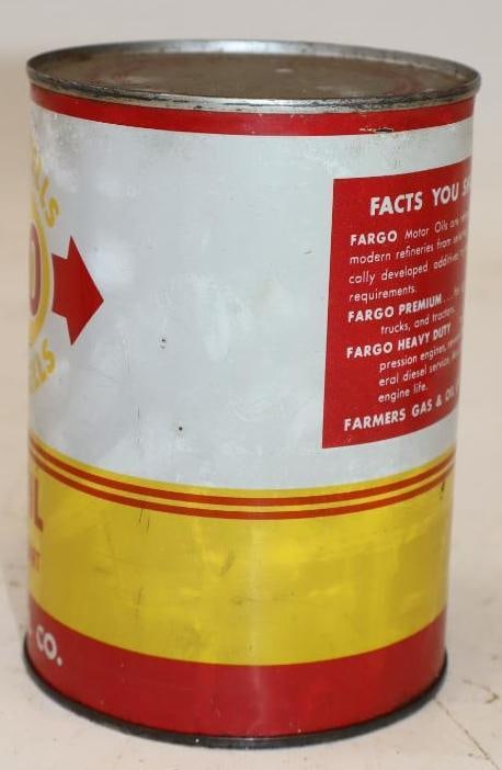 Fargo 1 Quart Metal Oil Can - 2