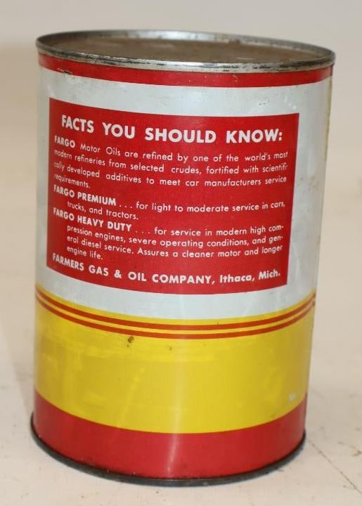 Fargo 1 Quart Metal Oil Can - 3