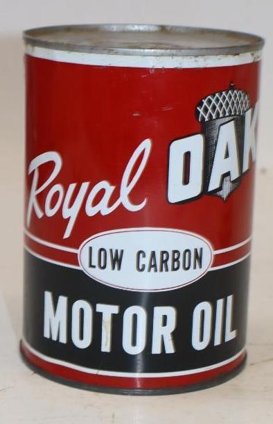 Royal Oak 1 Quart Metal Oil Can: 32 oz full