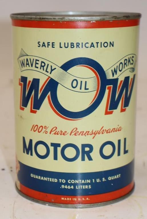 Waverly WOW 1 Quart Metal Oil Can (1 of 4)