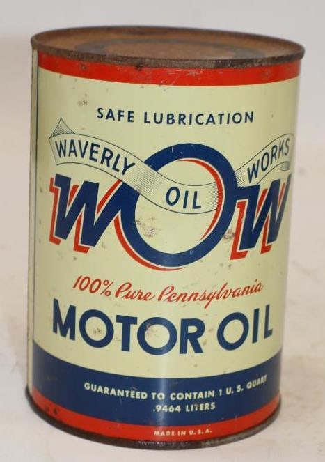 Waverly WOW 1 Quart Metal Oil Can (1 of 4)