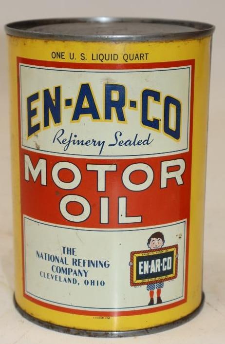 National Refining En-Ar-Co 1 Quart Metal Oil Can (1 of 4)