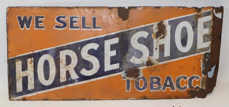 We Sell Horse Shoe Tobacco DSP Flange Sign: 18" x 8" x 2"