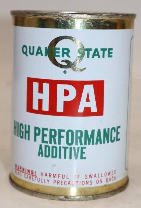 Quaker State HPA Oil Can: 15.6 Canadian ounces full