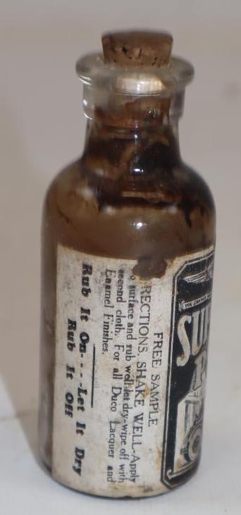 1920's Super-Kleen Polish Sample Bottle - 2
