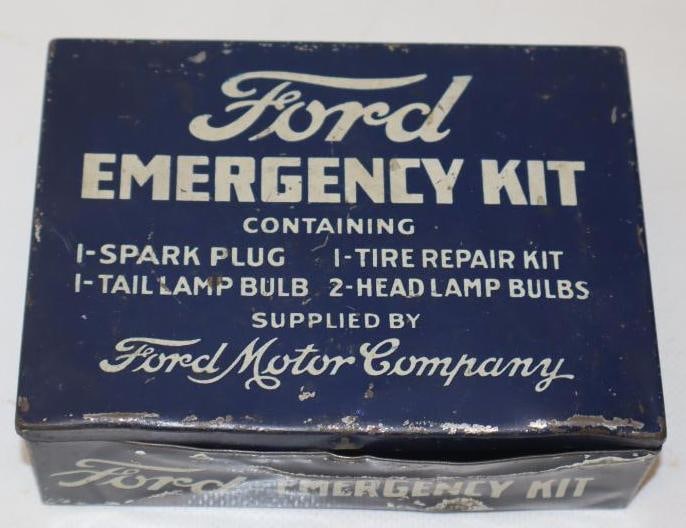 Early Ford Motor Company Emergency Kit Tin (1 of 3)