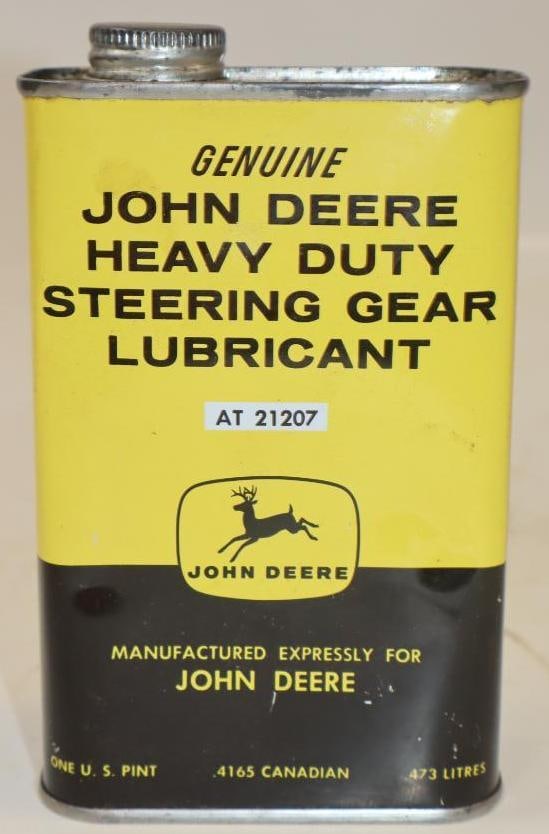 John Deere Heavy Duty Steering Gear 1 Pint Oil Can (1 of 2)