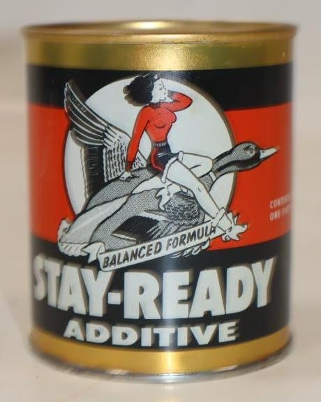 Stay-Ready Graphic Oil Can Additive: 16 oz full