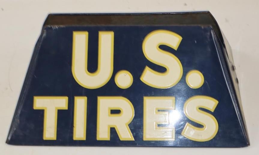 US Rubber Tire Advertising Display: 12" x 15.5" x 6"