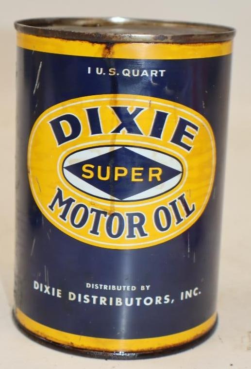 Dixie Super 1 Quart Metal Oil Can: 32 oz empty