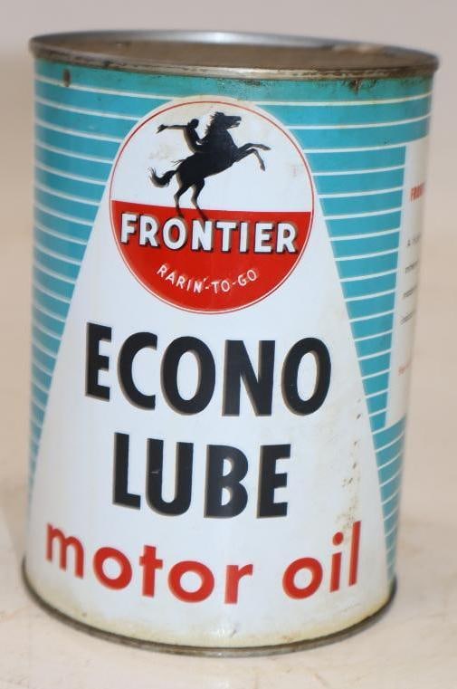 Frontier Econo Lube 1 Quart Metal Oil Can: 32 oz empty