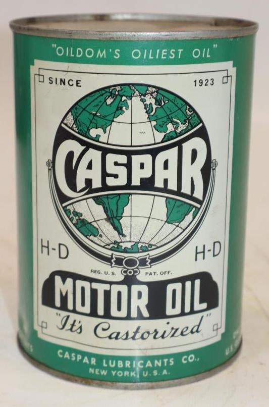 Caspar HD 1 Quart Metal Oil Can: 32 oz empty