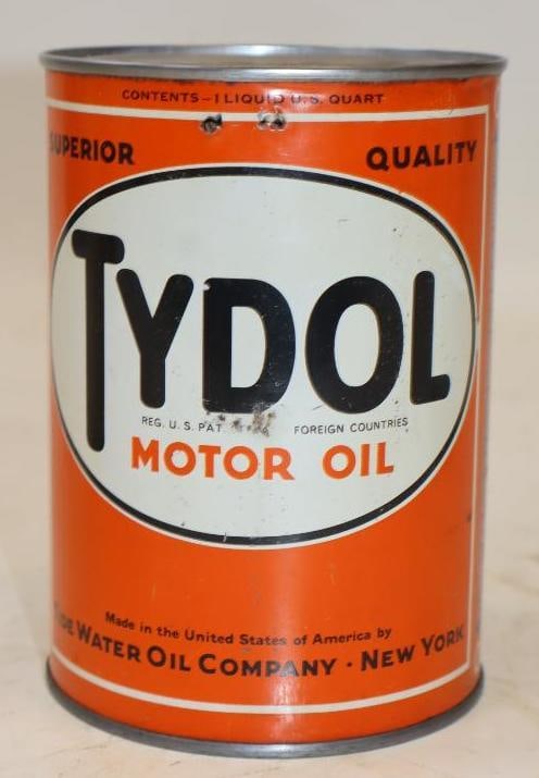 Tide Water Oil Tydol 1 Quart Metal Oil Can (1 of 3)