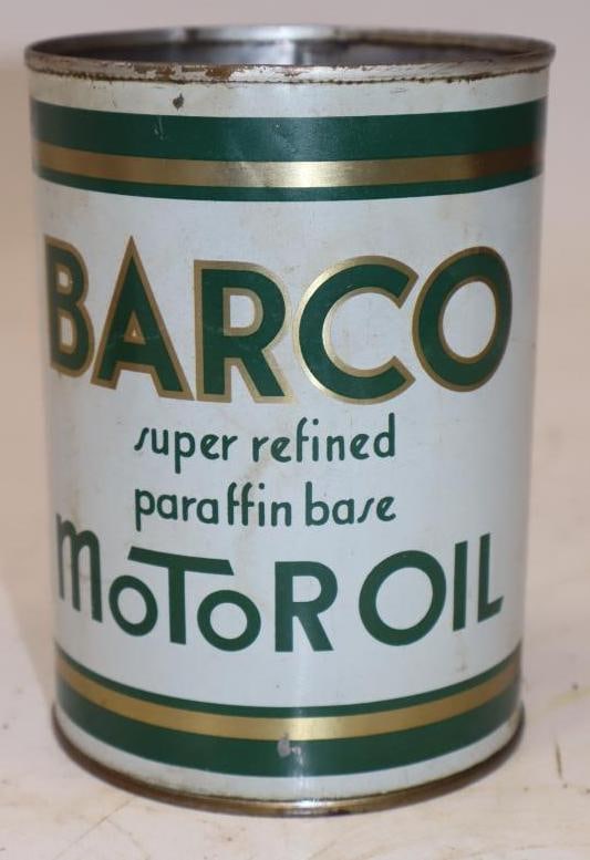 Barco 30 Cent Pricer 1 Quart Metal Oil Can: 32 oz empty, missing top lid