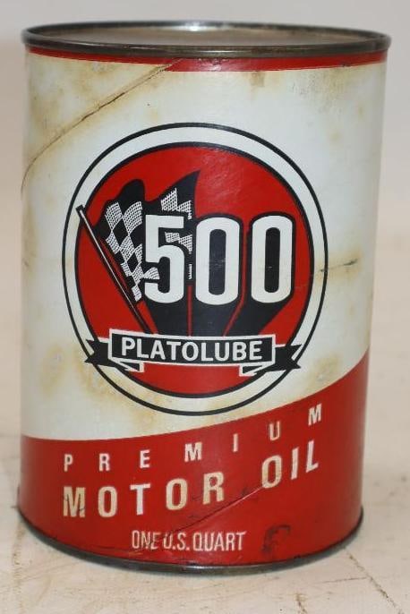 500 Platolube 1 Quart Composite Oil Can (1 of 4)