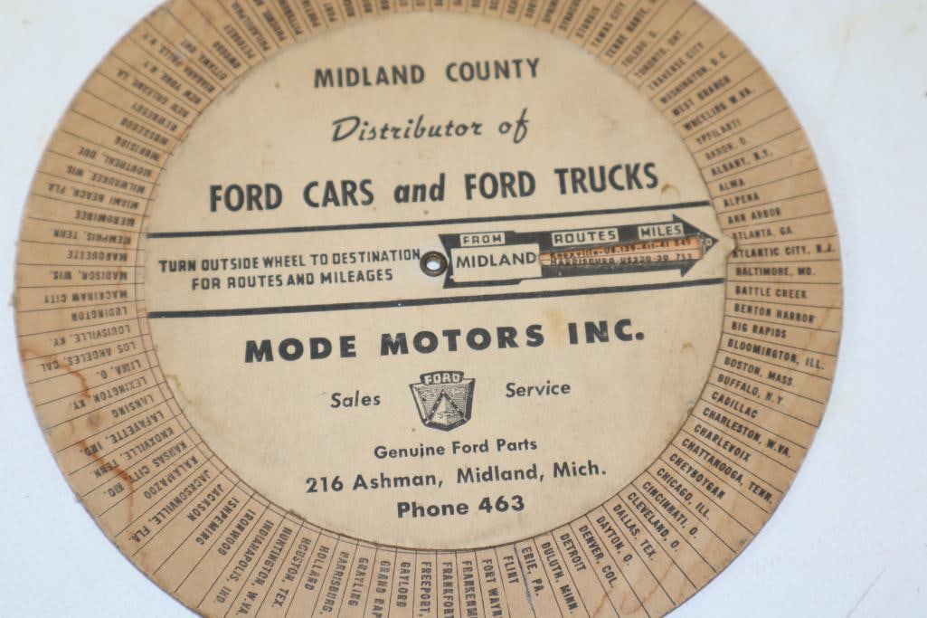 Ford Advertising Mileage Chart - 2