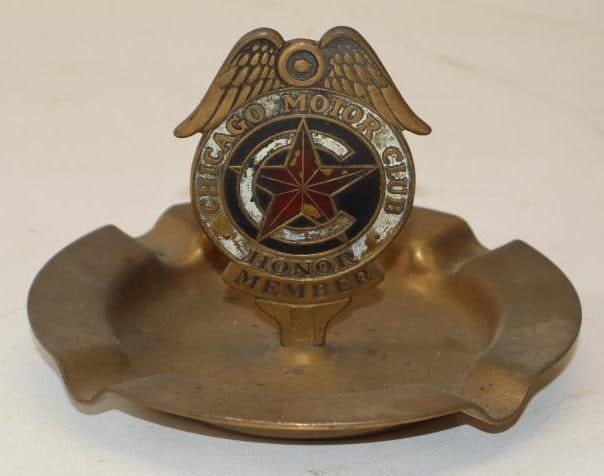 Chicago Motorclub Honor Member Advertising Ash Tray (1 of 4)