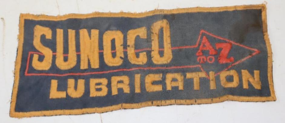 Early Sunoco Gas Station Advertising Coat Patch: 11.5" x 4.5"