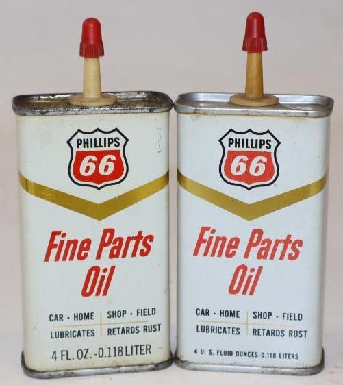 Group of 2 Phillips 66 Handy Oil Cans: 4 oz each