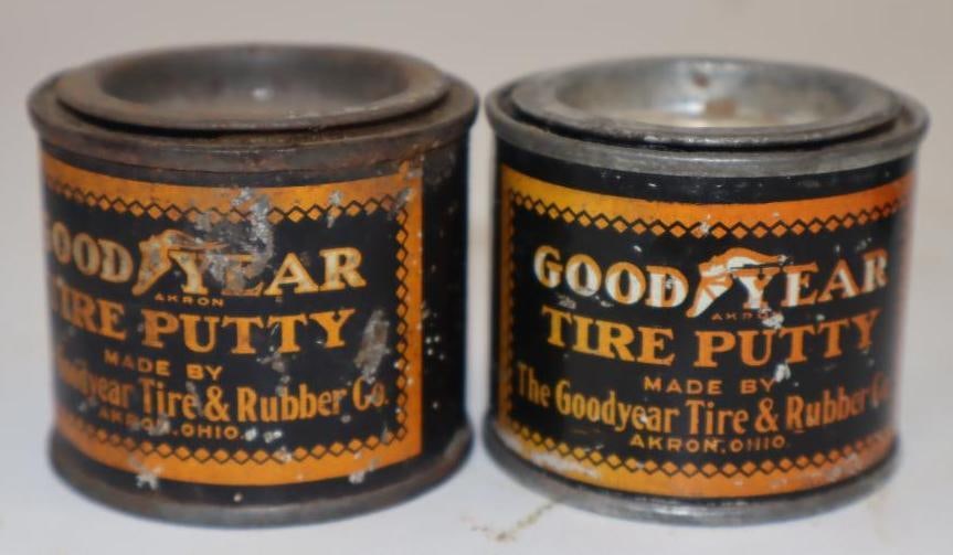 Group of 2 Goodyear Tire Puddy Cans (1 of 2)