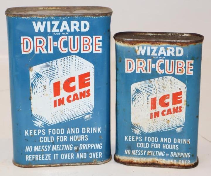 Group of 2 Wizard Dri-Cube Ice Freeze Cans: Largest is 32 oz
