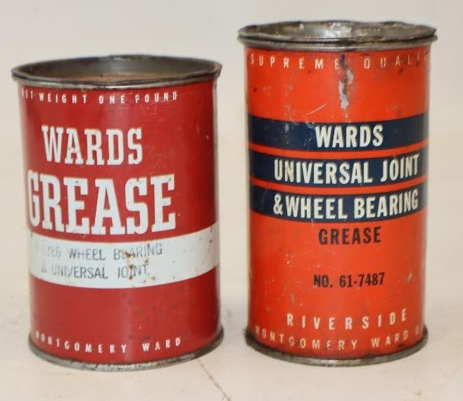 Group of 2 Different Wards 1 lb Grease Cans (1 of 2)