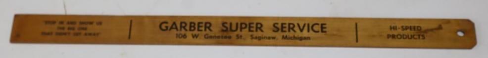 Hi-Speed Garber Super Service 15 Inch Fish Length Advertising Ruler (1 of 4)
