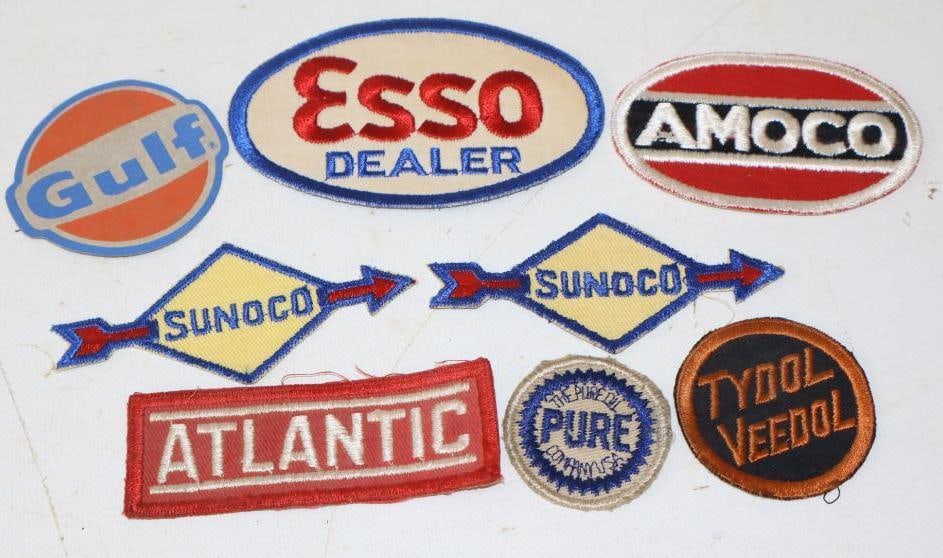 Group of 8 Gas Station Advertising Shirt Patches (1 of 4)