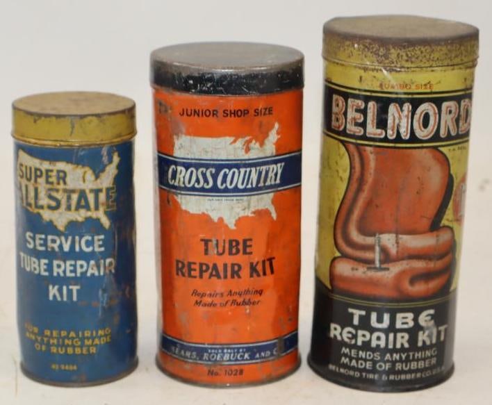 Group of 2 Cross Country & Belnord Tire Tube Repair Kits (1 of 2)