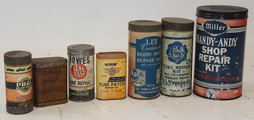 Group of 7 Different Tire Tube Repair Kits (1 of 5)