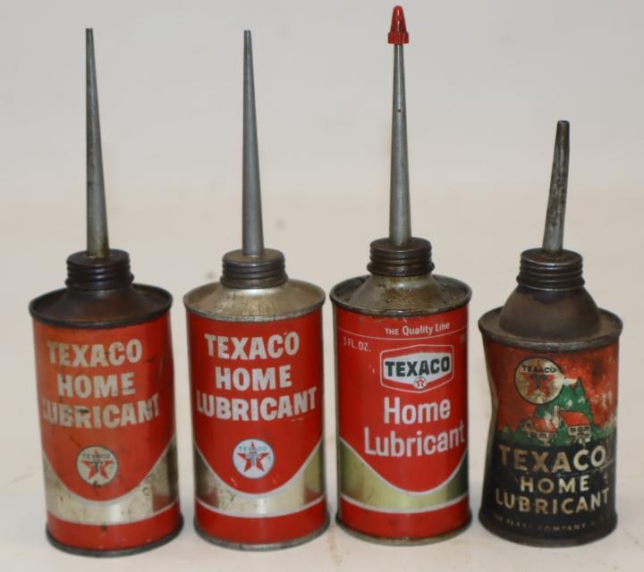 Group of 4 Texaco Handy Oiler Cans (1 of 2)