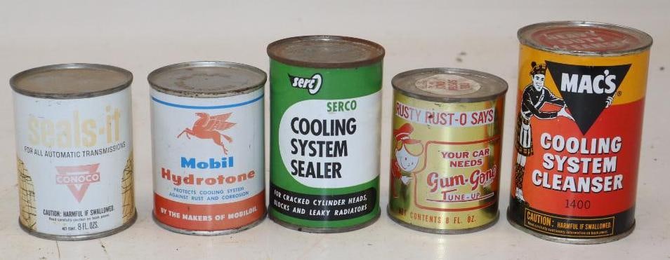 Group of 4 Cooling System & Top Oil Cans (1 of 4)