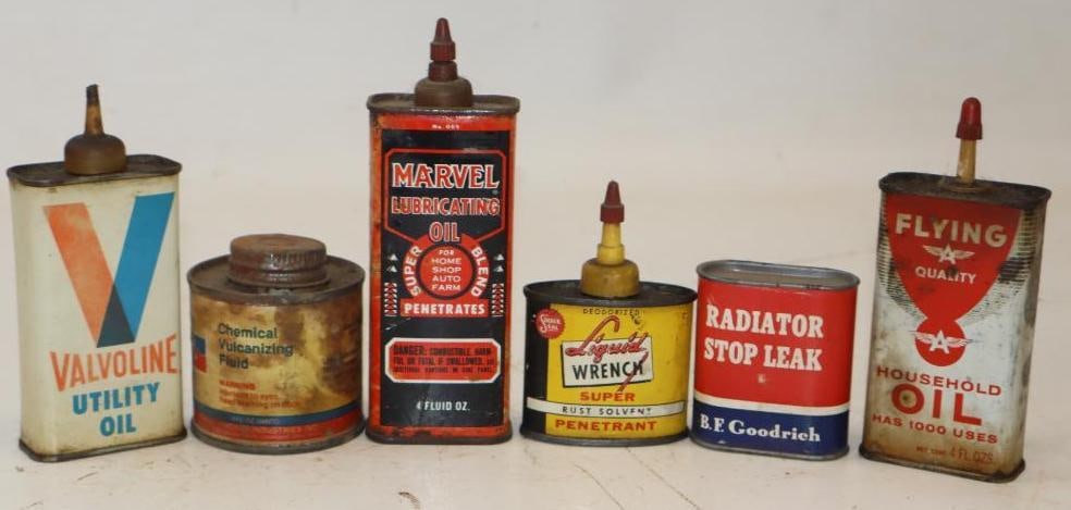 Group of 6 Oiler & Other Car Care Product Cans (1 of 4)