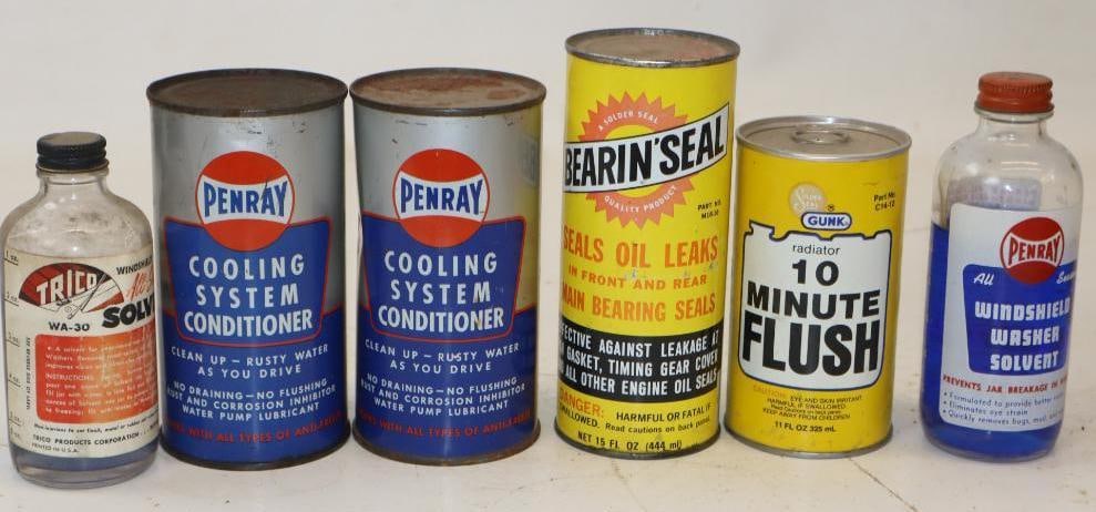 Group of 6 Radiator & Washer Fluid Cans & Bottles (1 of 4)