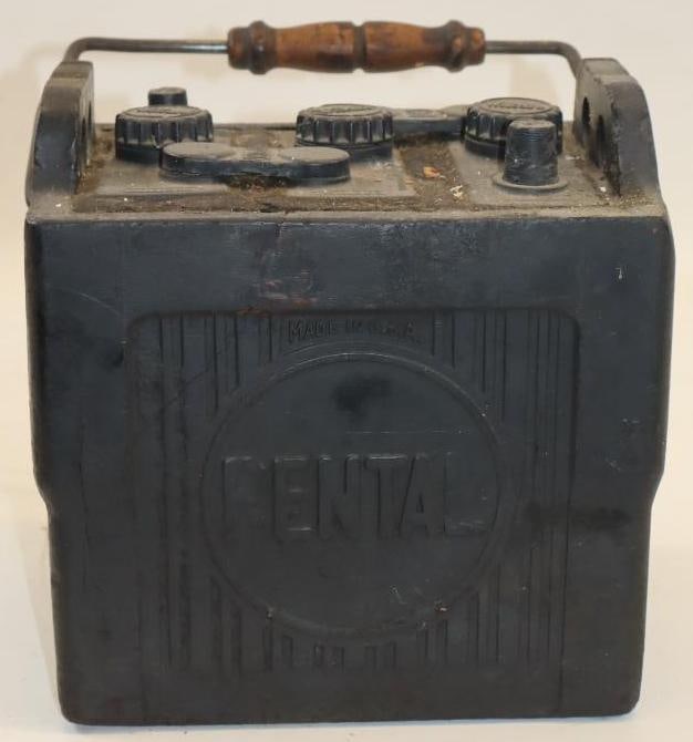 Willard Hard Rubber Car Rental Battery: 9x7x9.5